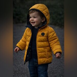 Mayoral Quilted Padded Coat with an attached hood- 12M